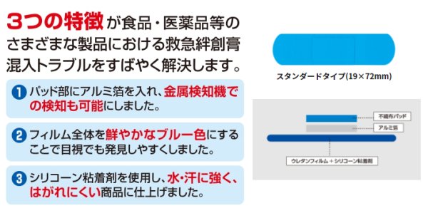 画像4: ディテクタブルバンデージメタル 200枚入り (4)